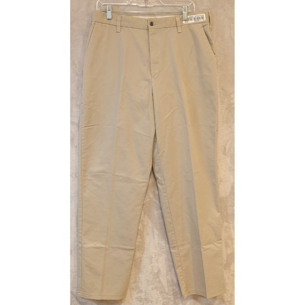 Cintas‎ Comfort Flex Pants Mens 34x30 Khaki Work Uniform Flat Front